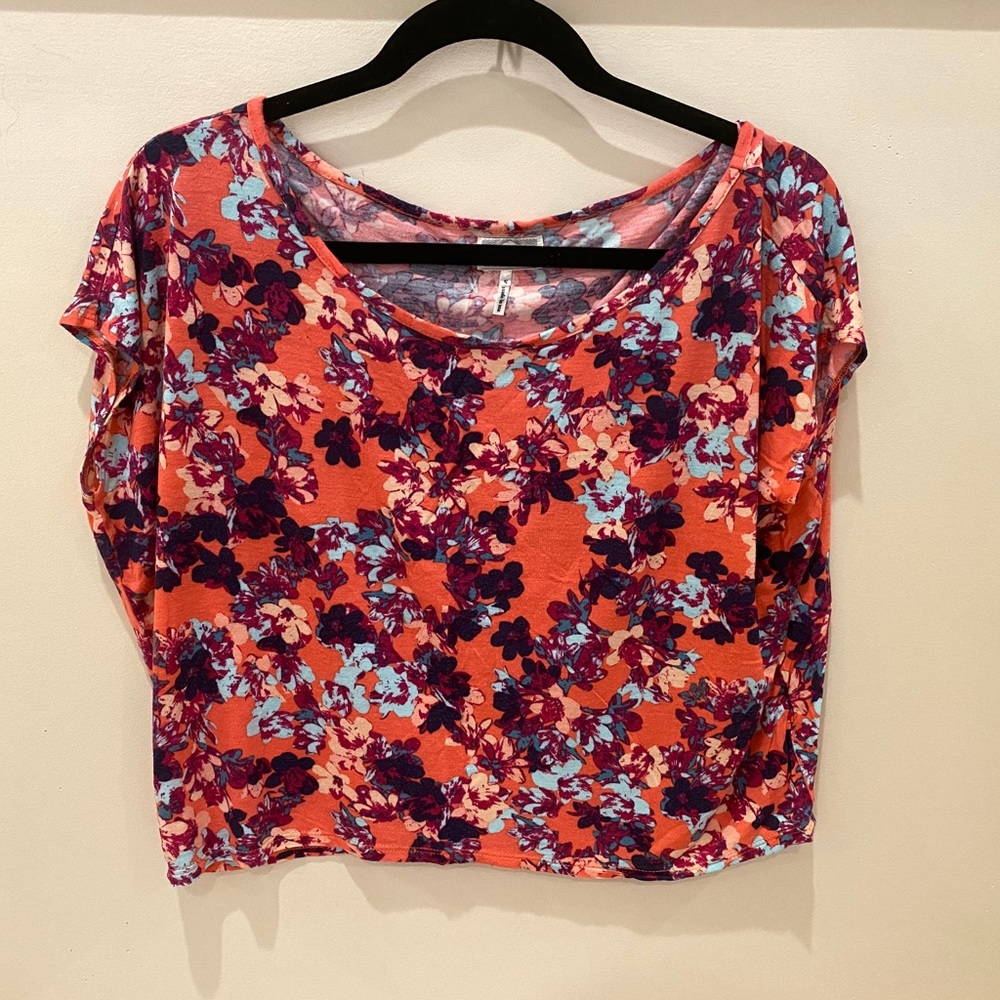 Flowy floral shirt